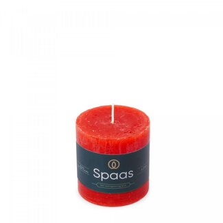 4A Tafelkaars Rustiek | Kleur: Rood | Diameter 7 centimeter | Lengte 7 centimeter | Per 8 kaarsen