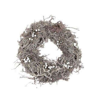 4A Couronne de pin bonsaï | Couleur: Blanc Naturel | Diamètre 30 centimeter | Par couronne