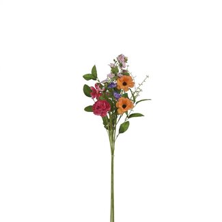 4A Boeket Kunstbloemen | Kleur: Gemengde Kleuren | Hoogte ± 70 centimeter | Per boeket