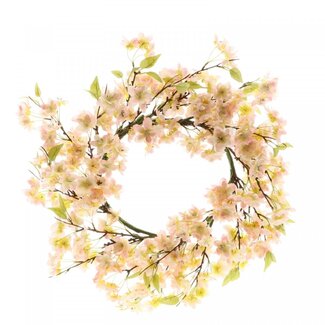 4A Silk Blossom Wreath | Colour: Pink | Diameter 50 centimetre | Per wreath
