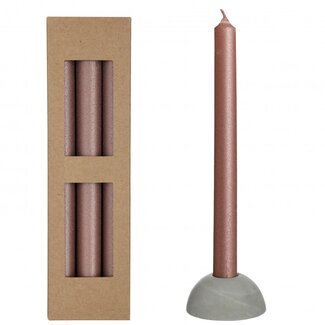 4A Kerze “Bliss” | Farbe: Rosa | Durchmesser 2.2 centimeter | Länge 25 centimeter | Pro 3 Kerzen