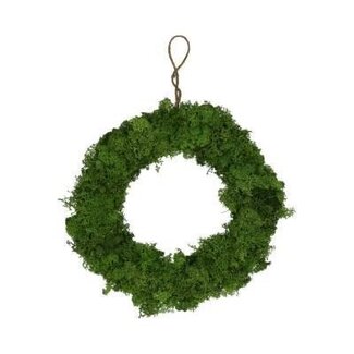4A Rendiermos Krans | Kleur: Groen | Diameter 20 centimeter | Per krans
