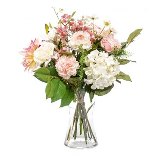 4A Bouquet Fleurs artificielles “Pastel Lover” | Couleur: Rose clair | Par bouquet
