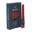 Gotische Kaars Rustiek | Kleur: Rood | Diameter 2.2 centimeter | Lengte 25 centimeter | Per 16 kaarsen