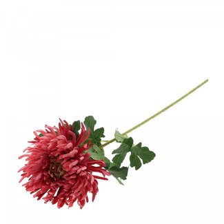 4A Chrysanthemum Kunstbloem | Kleur: Donkerroze | Lengte ± 74 centimeter | Per 12 kunstbloemen