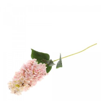4A Hortensia Kunstbloem “Pagode” | Kleur: Lichtroze | Hydrangea Pagode | Lengte ± 80 centimeter | Per 6 kunstbloemen
