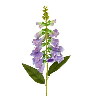 4A Vingerhoedskruid Kunstbloem | Kleur: Lilakleurig | Digitalis Purpurea Kunstbloemen | Lengte ± 78 centimeter | Per 6 kunstbloemen
