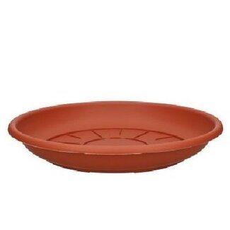 4A Soucoupe d'arrosage en plastique | Couleur: terracotta | Diamètre 30 centimeter | Par 10 soucoupes d'arrosage