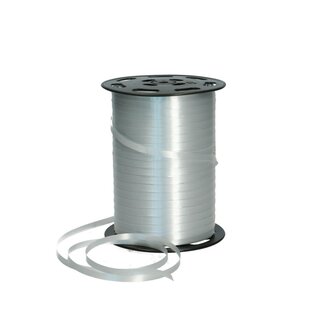 4A Ruban frisé 005 | Couleur: Argenté | Largeur 5 millimeter | Longueur 500 meter | Par rouleau