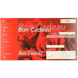 4A Labels Kadobon F 15*10cm x50 Roos