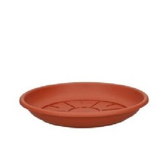 4A Kunststof Waterschotel | Kleur: Terracotta | Diameter 22 centimeter | Per 10 waterschotels