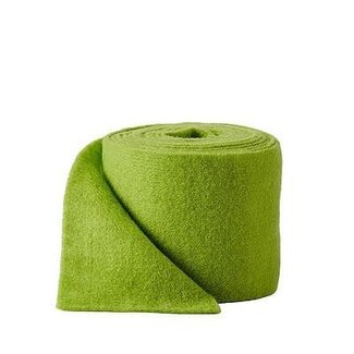 4A Ruban en feutre | Couleur: vert pomme | Largeur 150 millimètre | Longueur 5 mètre | Par rouleau