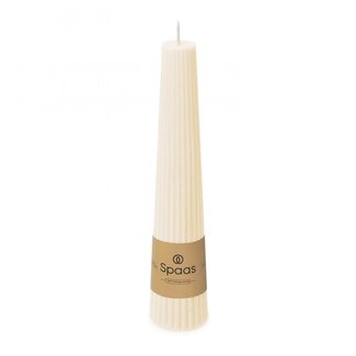 4A Obelisk Kaars | Kleur: Ivoorkleurig | Diameter 4.5 centimeter | Hoogte 25 centimeter | Brandduur 25 uur | Per 6 kaarsen