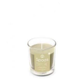 4A Scented candle Glass “Smile” | Colour: Beige | Diameter 7 centimeter | Height 7.5 centimeter | Per 6 scented candles