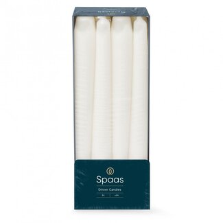 4A Gotische Kaars | Kleur: Natuurlijk Wit | Diameter 2.3 centimeter | Lengte 25 centimeter | Per 8 kaarsen