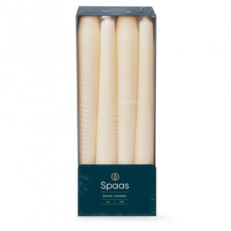 4A Gotische Kaars | Kleur: Ivoorkleurig | Diameter 2.3 centimeter | Lengte 25 centimeter | Per 8 kaarsen
