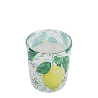 4A Geurkaars Glas “Lemon” | Kleur: Natuurlijk Wit | Diameter 7 centimeter | Hoogte 8 centimeter | Per 10 geurkaarsen