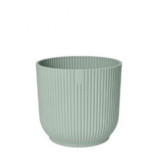 4A Kunststoff Blumentopf Pflanzentopf "Vibes" | Farbe: Minzgrün | Durchmesser 18 centimeter | Höhe 17 centimeter | Pro 6 Blumentöpfe