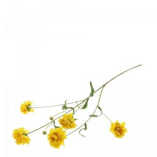 4A Summer flower Carnation Artificial flower | Colour: Yellow | Length ± 67 centimeter | Per 12 artificial flowers