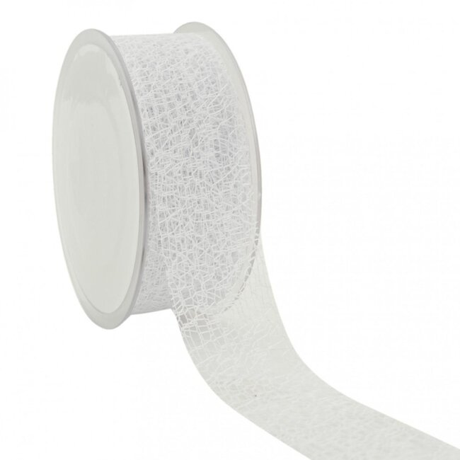 Honeycomb Lint | Couleur: Blanc Naturel | Largeur 38 millimètre | Longueur 20 mètre | Par rouleau