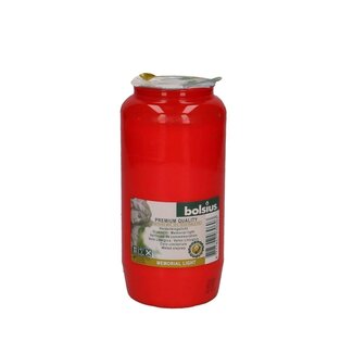 4A Grave light Candle | Colour: Red | Diameter 6 centimetre | Height 14 centimetre | Per 24 candles