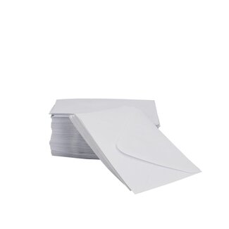 4A Envelope | Kleur: Natuurlijk Wit | Hoogte 7 centimeter | Breedte 11 centimeter | Per 100 enveloppen