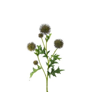 4A Distel Kunstbloem | Kleur: Blauw | Eryngium Kunstbloemen | Lengte ± 70 centimeter | Per 6 kunstbloemen