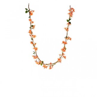 4A Daisy Artificial flowers Decorative garland | Colour: Salmon-coloured | Daisy garland | Length 150 centimeter | Per decorative garland