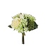 Bouquet Artificial flowers Rose and Hydrangea  | Colour: Cream-coloured | Height ± 22 centimetre | Per bouquet