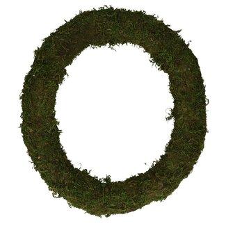 4A Mos Krans | Kleur: Groen | Diameter 40 centimeter | Per 12 kransen