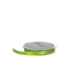 4A Satin Ribbon | Colour: Apple green | Width 10 millimeter | Length 25 meter | Per roll
