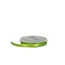 Ruban satiné | Couleur: Vert pomme | Largeur 10 millimeter | Longueur 25 meter | Par rol