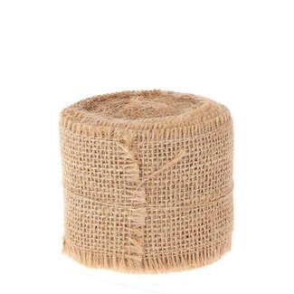 4A Jute ribbon | Colour: Light brown | Width 50 millimetre | Length 5 metre | Per roll