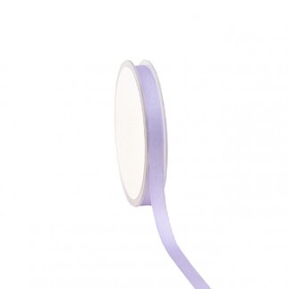 4A Ruban satiné | Couleur: lilas | Largeur 10 millimeter | Longueur 25 meter | Par rouleau
