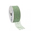 Honeycomb ribbon | Colour: Mint green | Width 38 millimetre | Length 20 metre | Per roll