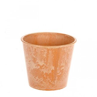 4A Plastic Melamine Flowerpot Plant pot | Colour: Terracotta | Diameter 13 centimetre | Height 11.5 centimetre | Per 12 flowerpots