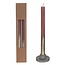 Kaars met Goudkleur Spray | Kleur: Oudroze | Diameter 2.1 centimeter | Lengte 25 centimeter | Per 2 kaarsen
