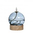 LED Kaars Olielamp | Kleur: Blauw | Diameter 10 centimeter | Hoogte 13.5 centimeter | Per 6 kaarsen