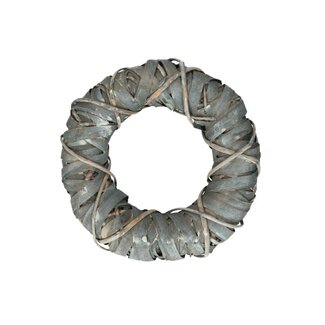 4A Hamala Krans | Kleur: Natuurlijk Wit Grijs | Diameter 27 centimeter | Per krans