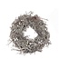 Bonsai Pineberry Krans | Kleur: Natuurlijk Wit Grijs | Diameter 40 centimeter | Per krans