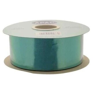 4A Ruban satin poly | Couleur: Vert foncé | Largeur 50 millimeter | Longueur 91 meter | Par rouleau