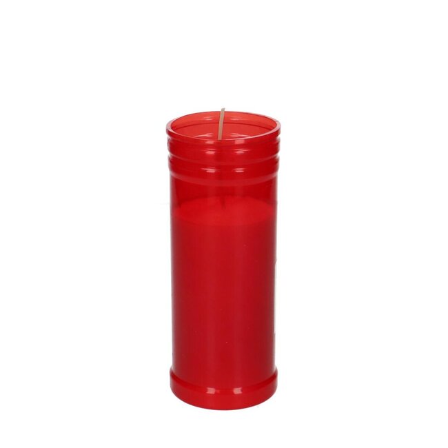 Graflicht Kaars | Kleur: Rood | Diameter 6 centimeter | Hoogte 15 centimeter | Per 24 kaarsen