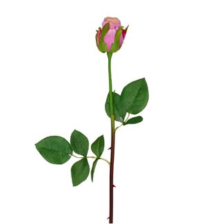 4A Rose Artificial Flower | Colour: Pink | Rose Artificial Flowers | Length ± 46 centimeter | Per 24 artificial flowers