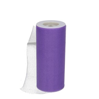 4A Tüllband | Farbe: Lavendel | Breite 150 millimeter | Länge 23 meter | Pro Rolle
