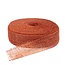 Jute ribbon | Colour: Terracotta | Width 50 millimeter | Length 40 meter | Per roll