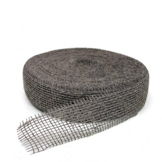 4A Jute Ribbon | Colour: Taupe | Width 50 millimeter | Length 40 meter | Per roll