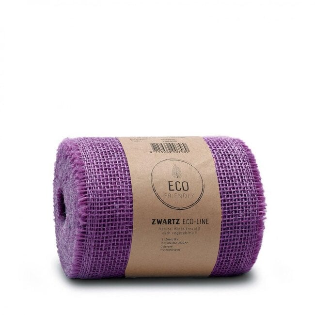 Jute Ribbon | Colour: Lavender | Width 150 millimetre | Length 10 metre | Per roll