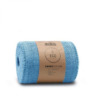 4A Jute Lint | Kleur: Lichtblauw | Breedte 150 millimeter | Lengte 10 meter | Per rol