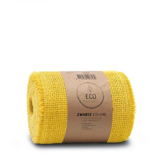 4A Ruban de jute | Couleur: Jaune | Largeur 150 millimètre | Longueur 10 mètre | Par rouleau
