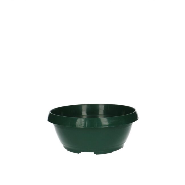 Kunststof Schaal "Classic" | Kleur: Groen | Diameter 20 centimeter | Hoogte 12 centimeter | Per 10 schalen